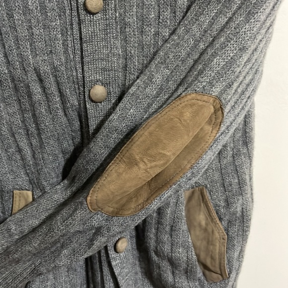 Tundra Wool and Leather Cardigan - Picture 3 of 11